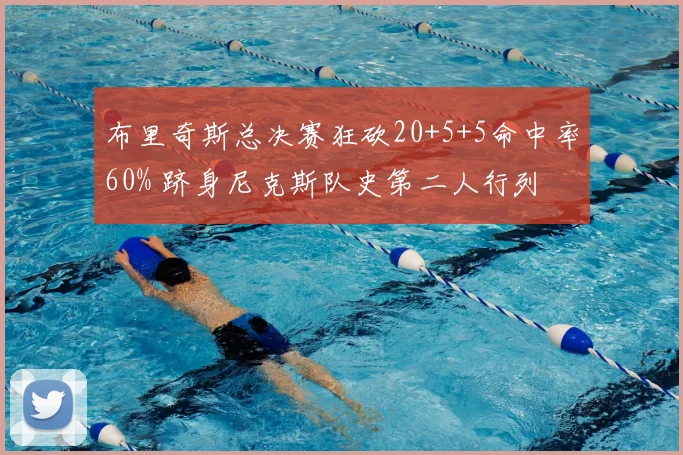 布里奇斯总决赛狂砍20+5+5命中率60% 跻身尼克斯队史第二人行列